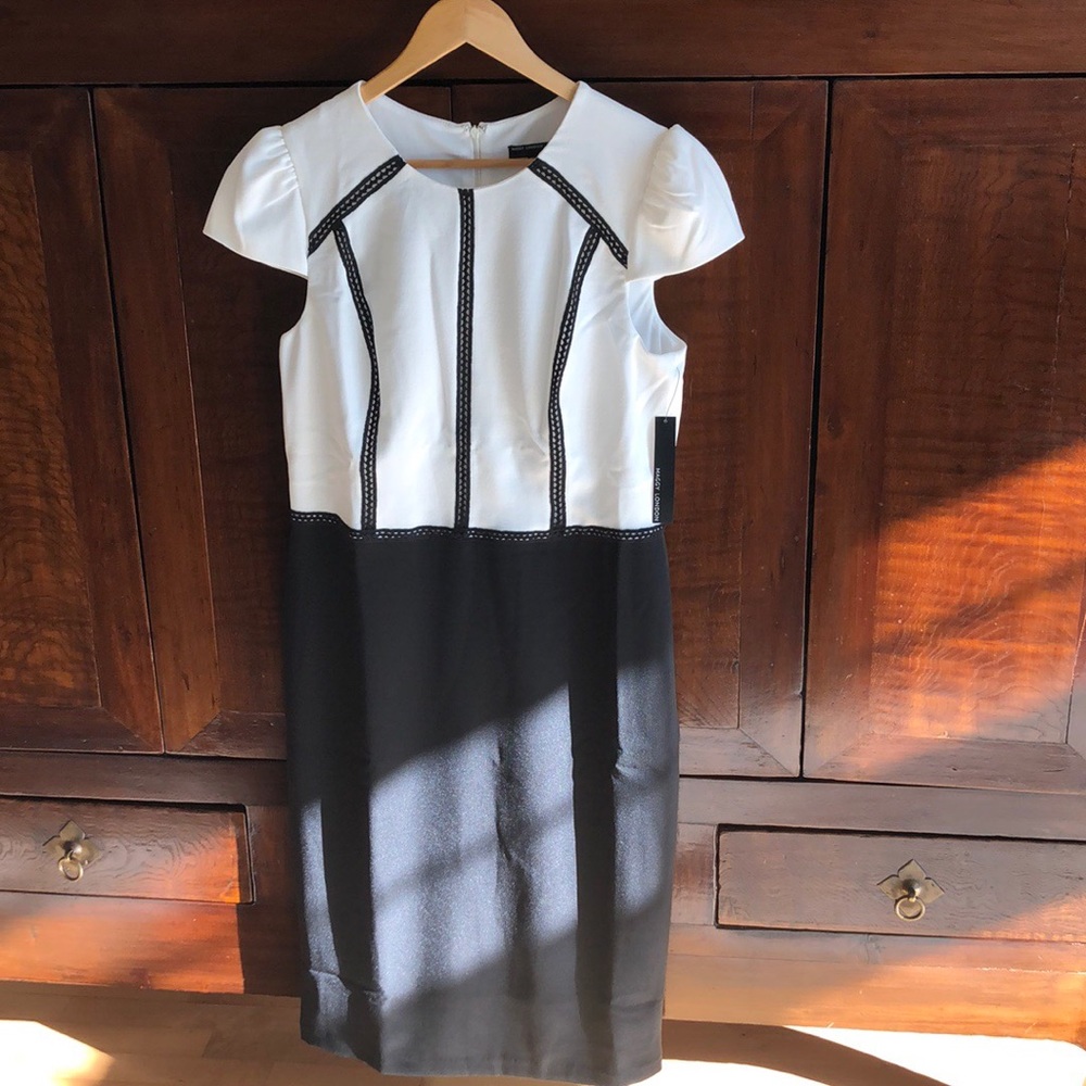 Maggy London Color Block Sheath Dress